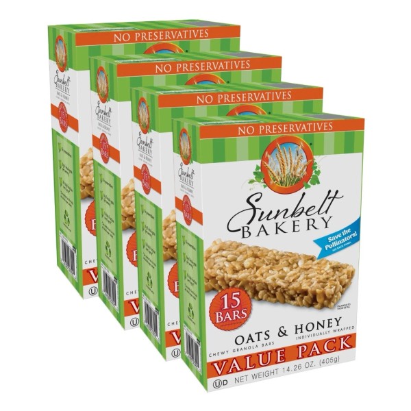 Sunbelt Bakery Oats & Honey Chewy Granola Bars Value Pack,