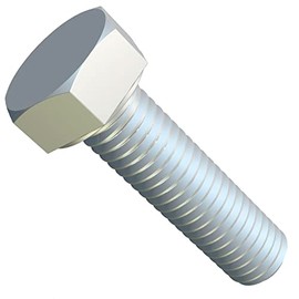 M16x45 Hex Head Bolts Metric Hexagon Bolts, Cap Screws Suitable for Metal Construction Work, Automotive Machinery, DIY Zinc Plated Steel Class 8.8 DIN933 16mm x 45mm Full Threaded (Pack of 5)