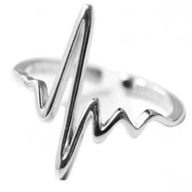 Helen de Lete Heart Beat Sterling Silver Open Ring