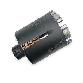 DT-DIATOOL Diamond Core Drill Bit 3" - Welded Hole Saw 75mm with 5/8-11 Thread for Granite Marble Concrete Hard Stone for Angle Grinder