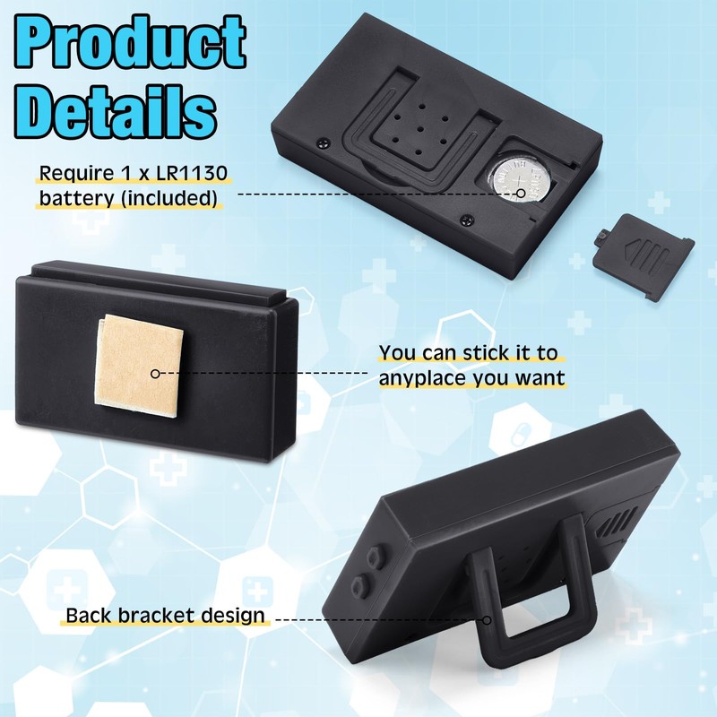 Frienda 3 Pieces Mini Digital Clock Small Digital Clock Stick