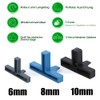 Pack of 100 T-Joint Crosses for Clinker Brick 6 mm