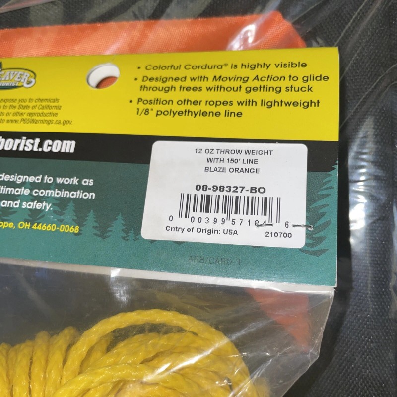Weaver Arborists THROW LINE KIT - CUBE - 150’ THROW