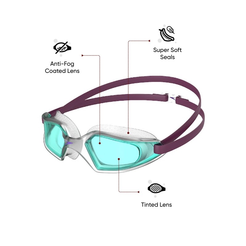 Speedo Junior Hydropulse Swimming Goggle | Comfortable Fit | Adjustable