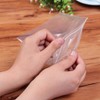 100 Count Clear Resealable Tall Thin Zip Bags, Long Thin