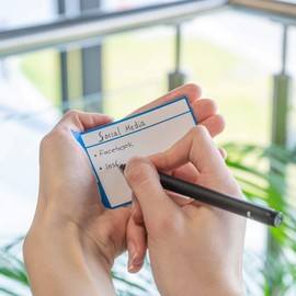 PATboard Scrum Board and Kanban Board - Magnetic Task Cards - S (Small) - Set of 16 - Blue