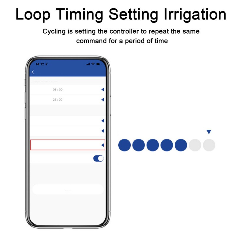 Sprinkler Timer Bluetooth Remote Control Cycle Timing Automatic Irrigation Controller