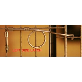 10 Pack Stainless Steel Wire Door Cage Latches Left by RNL RabbitNippLes