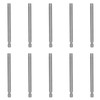 10Pcs 6mm Magnetic Screwdriver Bits Alloy Steel 1/4 Inch Hex