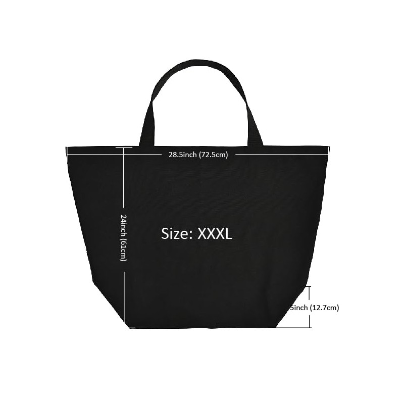 Augbunny Heavy Duty 16oz Canvas Huge Shopping Tote Moving Laundry