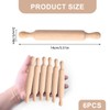 Mini Rolling Pin 6 Pack Kids Small Wooden Rolling Pins