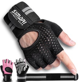 SIMARI Guantes de Entrenamiento para Hombre y Mujer con Soporte de mu?eca para Entrenamiento en Gimnasio, protección Completa de la Palma para Fitness, Levantamiento de Pesas, Ejercicio, dominadas