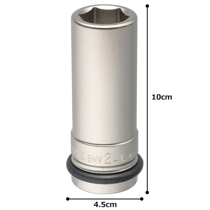 TONE HP6NV-24L Long Socket for Impact: 0.7 inch (19.0 mm)