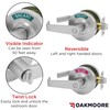 OAKMOORE Commercial Bathroom Door Handle with Indicator Lock | Privacy