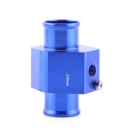 Keenso Car Water Temperature Adapter, Universal Car 26-40 mm 3-Way Water Temperature Indicator Connection Pipe Water Temperature Sensor Adapter with Stainless Steel Clamps (28 mm) Cooling System