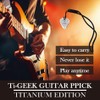 Ti-Geek Premium Titanium Guitar Pick 2.8mm Thickness, Metallic Silver for