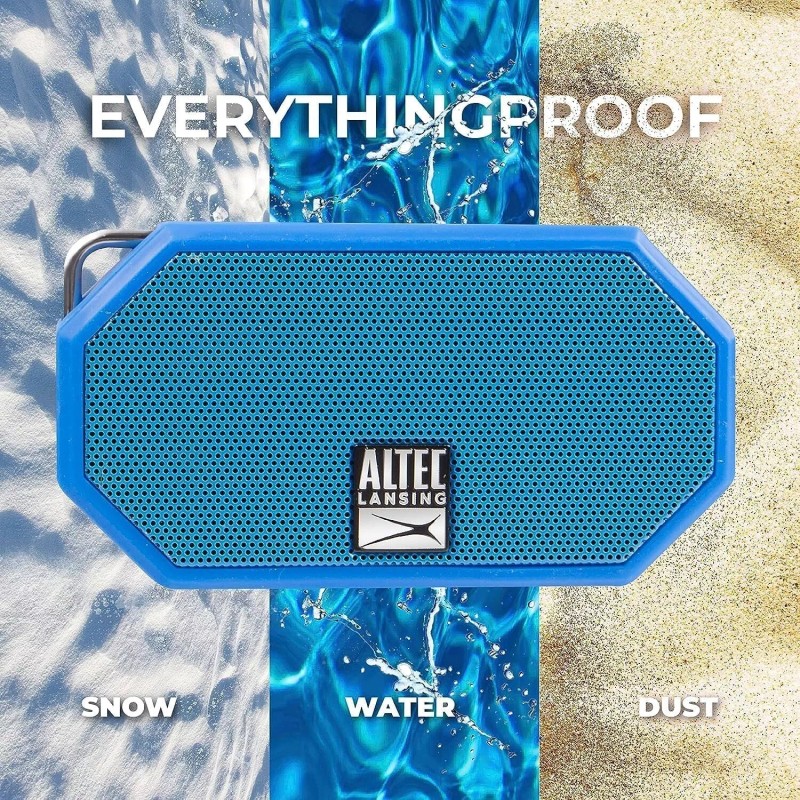 Altec Lansing Mini H2O - Waterproof Bluetooth Speaker, Blue