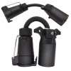 7 Way Blade to 7 Pin Round Trailer Adapter Plug
