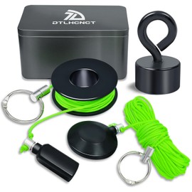 DTLHCNCT Magnetic Wire Puller Kit - Wiremag Fish Tape with Magnet for Running Wires & Cables Behind Walls Indoor/Outdoor