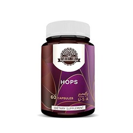 HerbEra Earth's Love - Hops 60 Capsules, 500 mg, Hops (Humulus Lupulus) Dried Flower (60 Capsules)