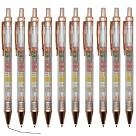 Maydahui 10PCS Retractable Letter Dice Ballpoint Pens Fun Game Pen Novelty Decompression Pens Black Ink for School Party Office