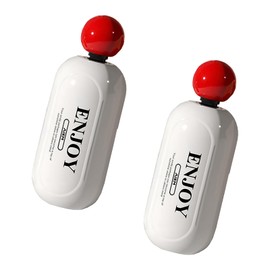 Yitexin 2 Pack 2 in 1 Washable Lint Roller with Scraper, Reusable Gel Sticky Rollers for Pet Hair Clothes, Travel Size Mini Lint Remover Roller Ball for Household Dog Cat (White)