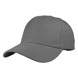 Gelante Plain Blank Baseball Caps Adjustable Back Strap Wholesale LOT 12 Pack 001-DarkGray-12PC