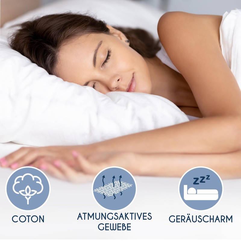 Dreamzie Waterproof Mattress Protector, 120 x 200 cm, Oeko-Tex, Made