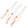 IUHKBH Cat Wands, 3 PCS Interactive Cat Teaser Wands with