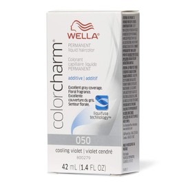 WELLA Color Charm Permanent Liquid Hair Color for Gray Coverage, 050 Cooling Violet, 1.4 oz