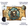 Pirate Flag 90 x 150 cm with Eyelets - Large
