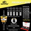 DARTOTEK Countersink Drill Bit Screwdriver Set Carbide Tipped Adjustable Depth