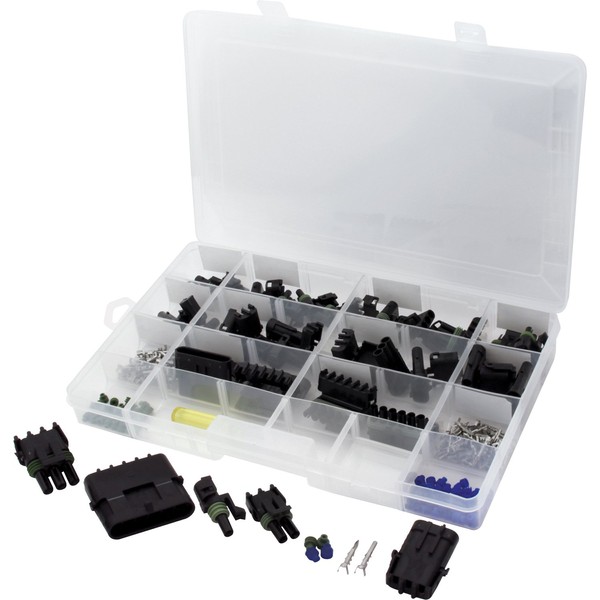 Allstar Performance ALL76262 Weather Pack Connector Master Kit with Storage Box