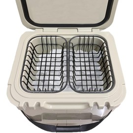 2 Pack Cooler Basket Compatible with YETI Roadie 24, Dry Goods Wire Cooler Rack Storage Will Keep Smaller Items Dry and Stay Goods High for Roadie 24 Ice Chest Good to Hold Fruit