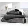 linenHall 500gsm, Combed Organic Cotton Hand Towels in Charcoal