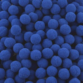 500 Pack Fluffy Mini Pompoms Balls High Density Pom Poms for Crafts Jewelry Making Accessories Clothing Appliques Decorations (Royal Blue, 10mm)