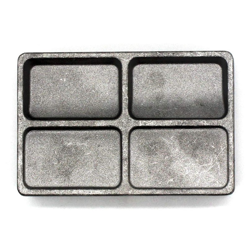 Adygil Bank Sinker Mold with 3 Cavities and 4.5.6-Ounce,Without Handle