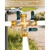 EBH Garden Hose Splitter 3 Way, Heavy Duty Solid Brass