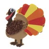 Fantastic Fall Miniature Thanksgiving Turkeys Adhesive Foam Stickers - 12