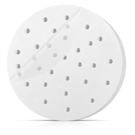GWHOLE 100 Sheets Ciro Sheet Paper Diameter 23cm Disposable Chinese Cayro Cooking Paper Steamer Sheet Cooking Sheet Cooking Sheet Round 9 Inch