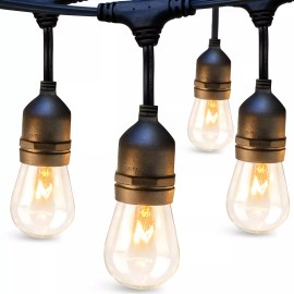 addlon 96FT(48FT*2) Outdoor String Lights Commercial Grade Weatherproof Stran...