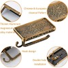 Antique Carving Toilet Paper Holder，Wall Mounted Single Roll Cell Phone