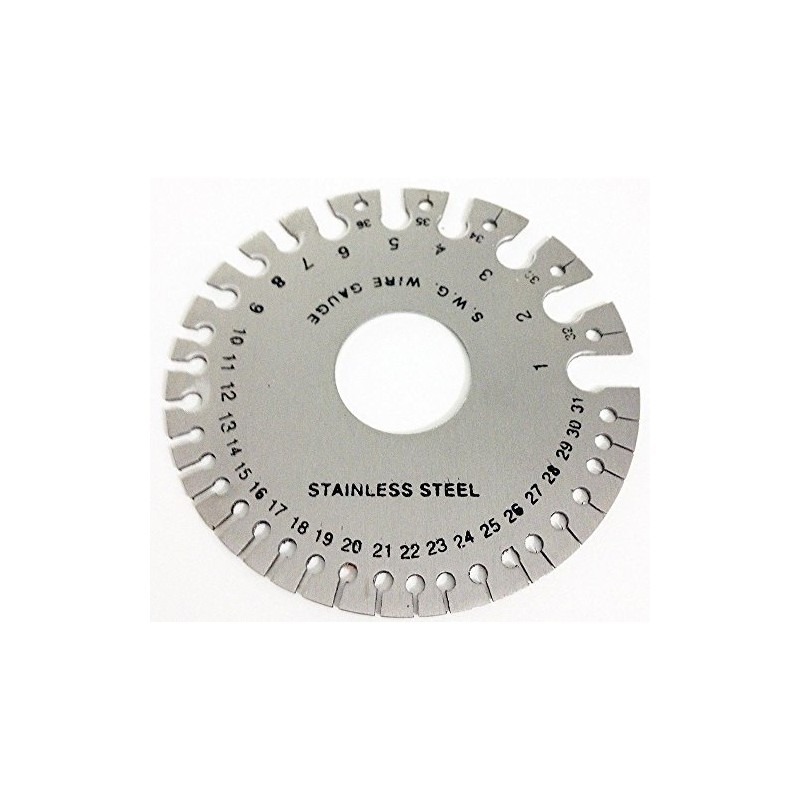Stainless Steel SWG Wire Gauge Measure Wire Thickness & Sheet