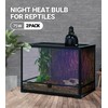 REPTI ZOO 75W Reptile Heat Lamp 2Pack Reptile Night Heat