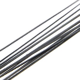 PRODIAMANT Spiral Fretsaw Blade Size 1 Fine for Wood and Plastic Pack of 12 130 mm Cutting on All Sides Made in Germany