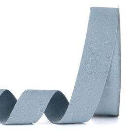 Lemon Park Dusty Blue Double Faced Velvet Ribbon,1-1/2 Inch x 20Yd for Christmas Wreath Gift Wrapping Christmas and Wedding Decoration(Dusty Blue 1-1/2")