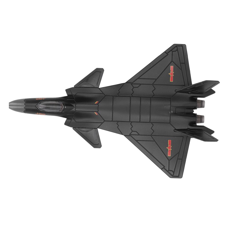 Metal Plane Model Crafted with Stand Accessories Decorative Alloy Metal