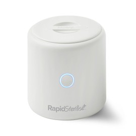 Nuby RapidSterilise+ Portable UV Baby Steriliser, Made for RapidBottle and RapidCool - 30 Uses per Charge | USB Charging | Auto Shut-Off | Kills 99.9% of Bacteria in 1 Minute (White)