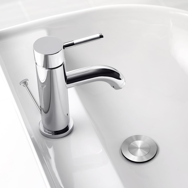 Pop-up Sink Drain Stopper with Lift Rod - Universal Bathroom