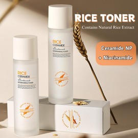 Rice Toner 120 ML, Face Toner for Hydrating & Nourishing, Deep Moisturizing Essential Toner for Face, Natural Glow Essence with Niacinamide, Face Skincare, Friendly to All Skin Types